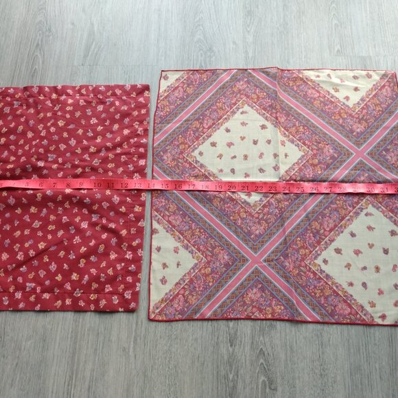 Vintage Placemats Napkins Set Floral Calico 3 Mats 8 Napkins Boho Retro Kitchen - Picture 8 of 8